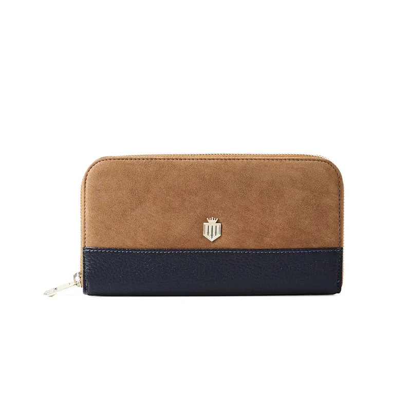 Fairfax and Favor Salisbury Purse - Navy/Tan